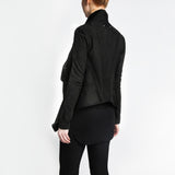 The Isadora leather jacket with Merino Sheepskin by the namesake designer Rosa Halpern.