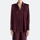 Studio Essential - Long Sleeve Blouse - Pinot