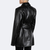 The Kamala Blazer - Croc Embossed