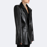 The Kamala Blazer - Croc Embossed